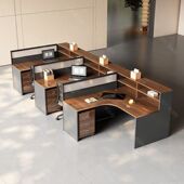 员工工位办公桌组合屏风工位办公室职员财务办公桌椅一整套工作台