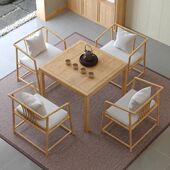 实木八仙桌正方形餐桌椅组合四方桌棋牌桌茶馆茶桌掼蛋桌家用饭桌