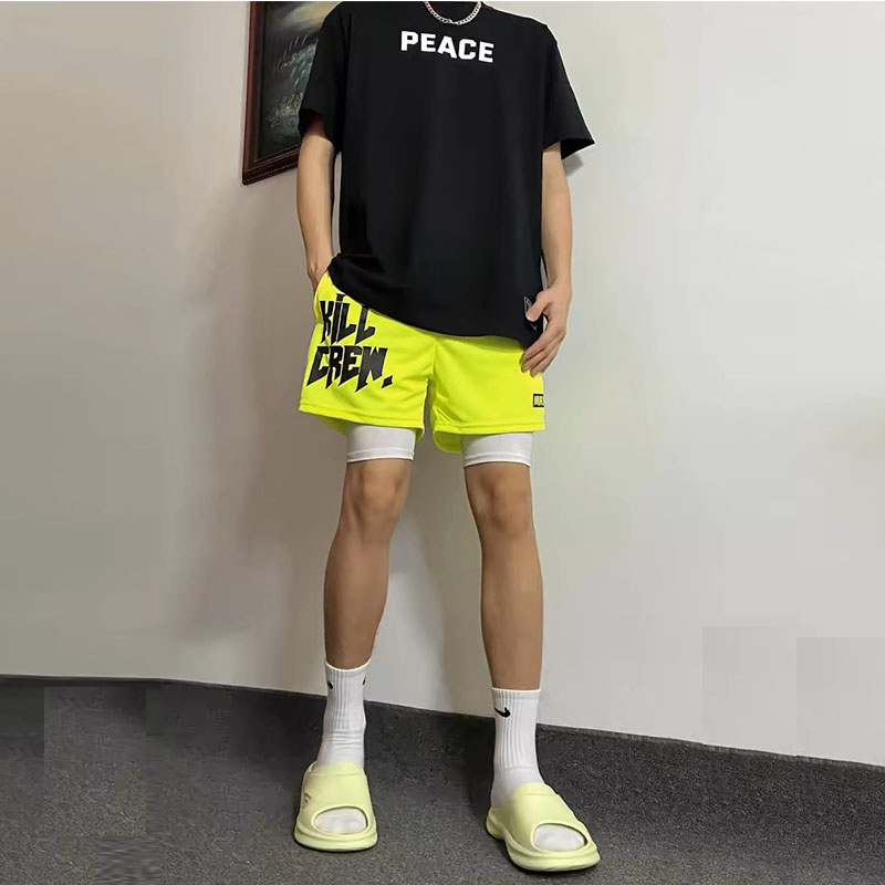NTBF运动网眼速干短裤潮牌男新款训练三分裤跑步健身锻炼篮球裤子