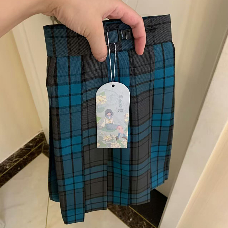 【青木·燃火】正版新品洛小奈JK学院风校供感格裙半身裙百褶裙