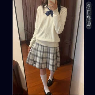 【冬日序曲】洛小奈JK原创学院风JK格裙黑白格裙半身裙短裙中长裙