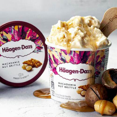 海外进口哈根达斯Haagen Dazs太妃糖焦糖饼干冰淇淋哈根达斯