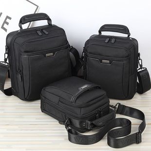 威尔伦斜挎包男包单肩包男士包包商务休闲上班包多功能手提包背包