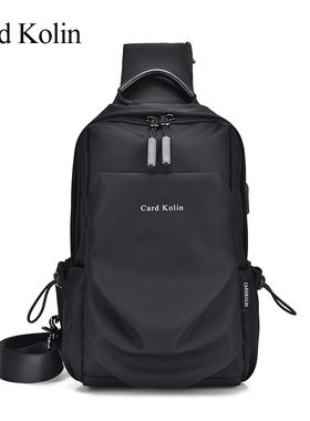 Card Kolin新款男包斜挎包男潮流新款简约男士单肩包时尚运动胸包