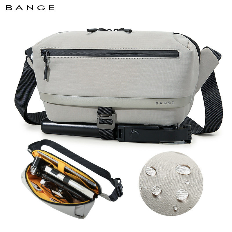 BANGE班歌男款斜挎包高级感胸包韩版时尚百搭轻便大容量收纳男包
