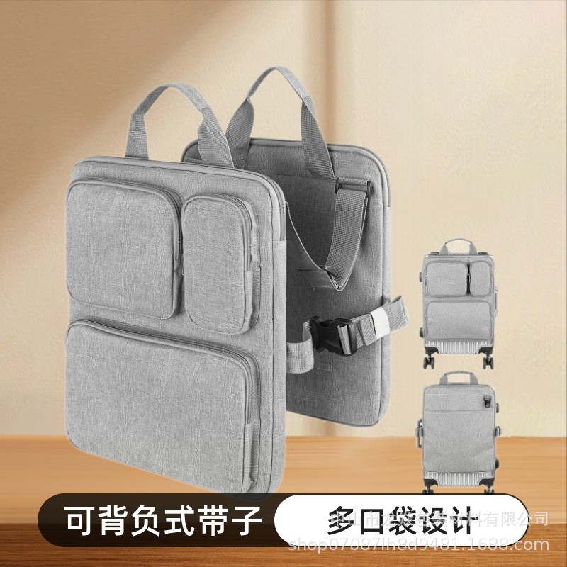 多功能背包行李箱挂包登机箱扩容收纳包轻便双肩包拉杆箱马甲背包