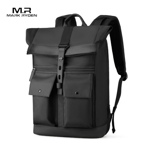 马可莱登新款背包男士休闲商务双肩包大容量背包学生书包backpack