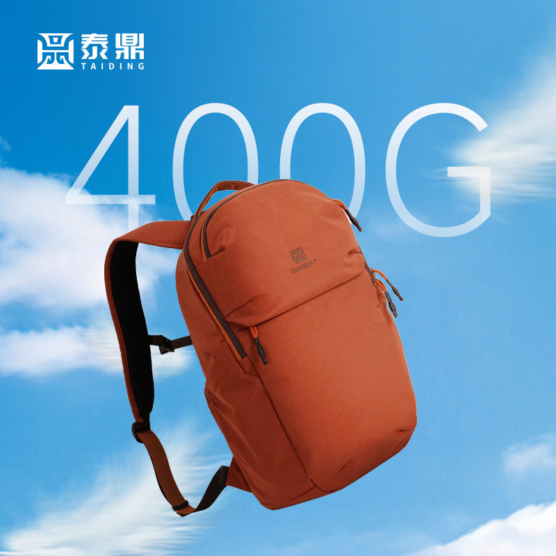 泰鼎轻量化防泼水双肩包210D尼龙材质400g城市通勤背包时尚旅行包