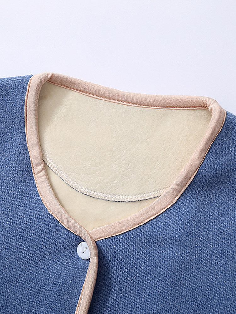 여성용 독일산 벨벳 산후복 수유 홈 웨어러블 긴팔 수유복 가디건 상의 가정복