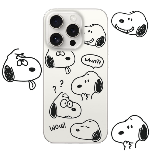 可爱史努比适用苹果17PROMAX情侣15PRO可爱13动漫12卡通14个性iPhone16PROMAX硅胶透明手机壳华为小米vivoopp