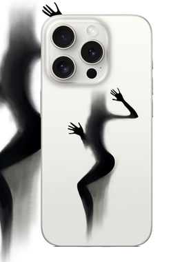 创意黑色人影适用iPhone17PROMAX搞怪15设计14个性13简约11苹果16PROMAX硅胶透明手机壳华为小米三星OPPOVIVO