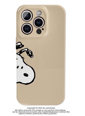 史努比适用iPhone17PROMAX可爱卡通15动漫14创意13苹果16亮面11磨砂二合一菲林手机软壳适用华为小米OPPOVIVO