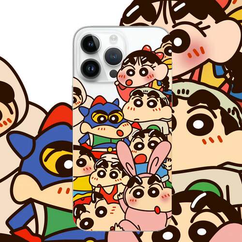 卡通蜡笔小新适用苹果17PROMAX情侣13可爱12动漫15pro卡通14个性iPhone16PROMAX硅胶透明手机壳华为小米vivoo