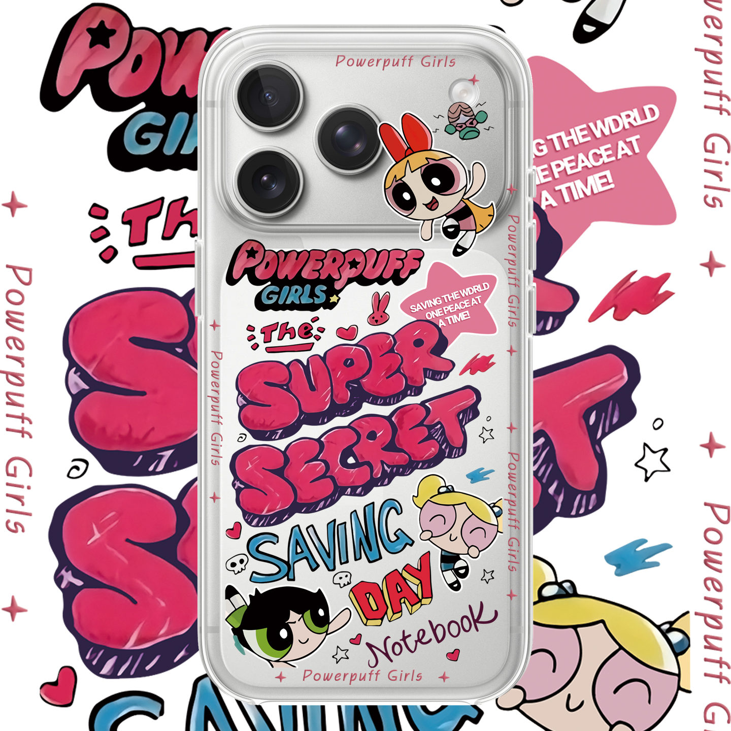 飞天小女警适用苹果17PROMAX情侣15PRO可爱13动漫12卡通14个性iPhone16PROMAX硅胶透明手机壳华为小米vivoopp