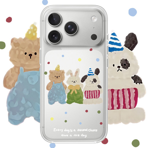 小熊兔子狗狗适用苹果17PROMAX透明手机壳硅胶可爱iPhone16PROMAX情侣15PRO卡通14VIVOOPPO13动漫华为小米