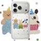 小熊兔子狗狗适用苹果17PROMAX透明手机壳硅胶可爱iPhone16PROMAX情侣15PRO卡通14VIVOOPPO13动漫华为小米