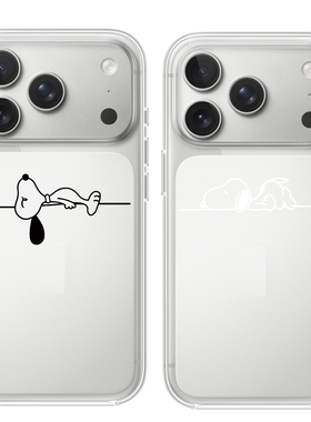 史努比适用于苹果17PROMAX透明手机壳硅胶可爱iPhone16PROMAX情侣15PRO卡通14VIVOOPPO13动漫12华为小米