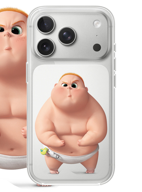 小胖子适用于苹果17PROMAX透明手机壳硅胶可爱iPhone16PROMAX情侣15PRO卡通14磁吸亚克力13动漫12华为小米