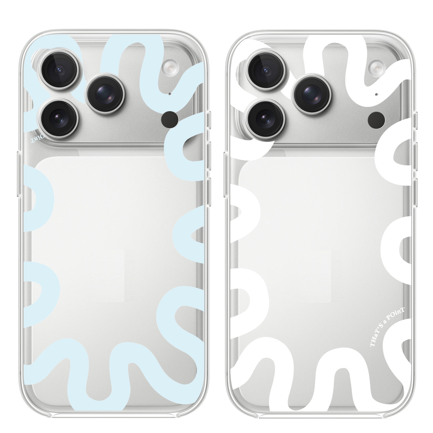 蓝色白色条纹适用苹果17PROMAX情侣15PRO可爱13动漫12卡通14个性iPhone16PROMAX硅胶透明手机壳华为小米vivoo