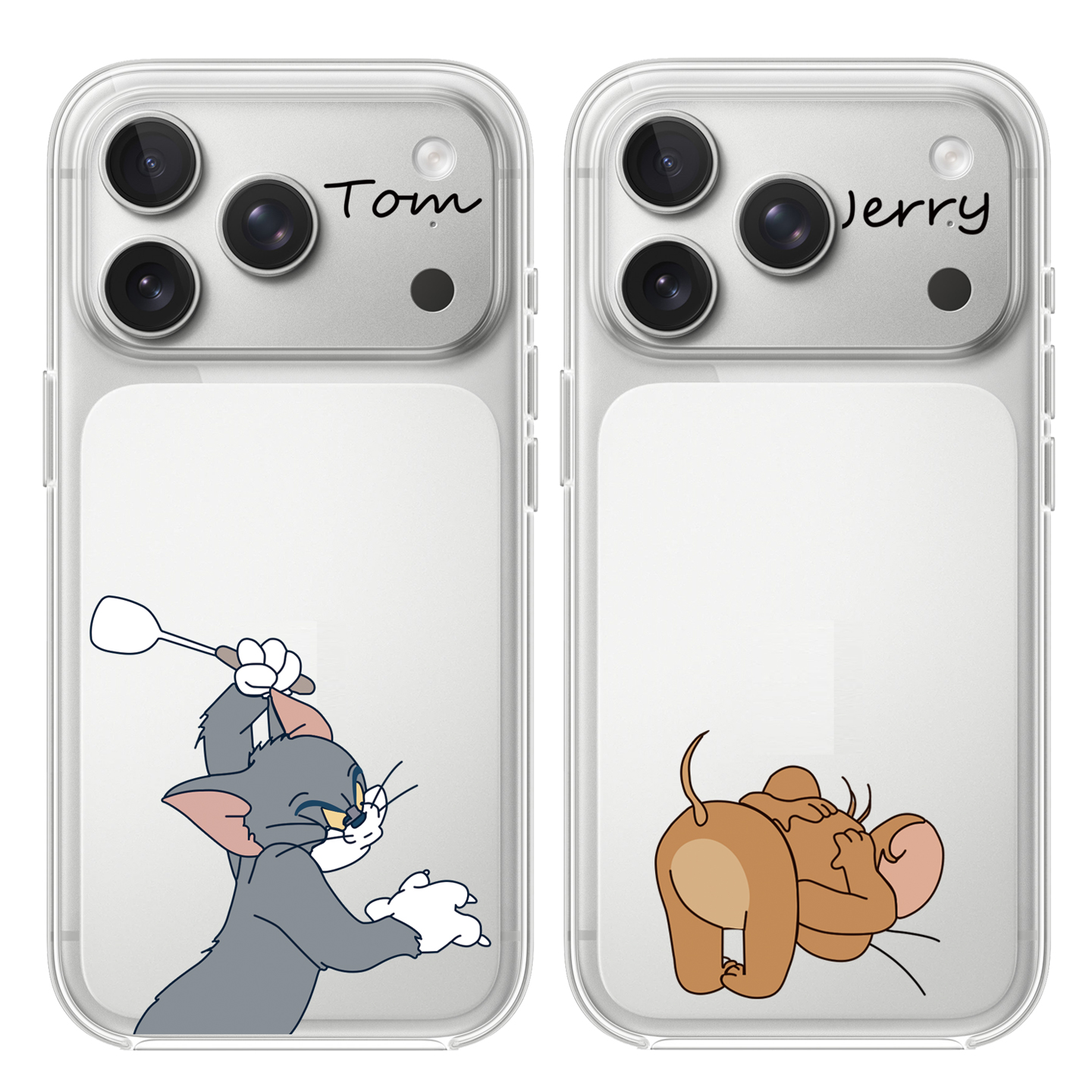 猫和老鼠适用于苹果17PROMAX透明手机壳硅胶可爱iPhone16PROMAX情侣15卡通14动漫13华为12小米15VIVOOPPO