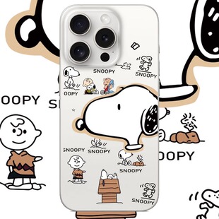 史努比适用于苹果17PROMAX透明手机壳硅胶可爱iPhone16PROMAX情侣15PRO卡通14华为小米13动漫12VIVOOPPO