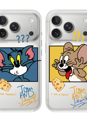 猫和老鼠适用于苹果17PROMAX透明手机壳硅胶可爱iPhone16PROMAX情侣15卡通14动漫13华为12小米15VIVOOPPO