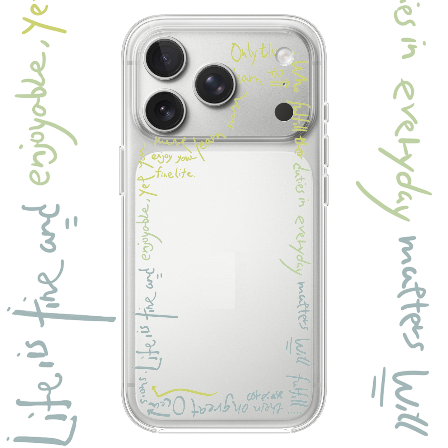 简约英文适用iphone17ProMax创意16PROMAX硅胶14卡通12个性15PLUS全包13情侣磁吸透明苹果手机壳华为小米vivo