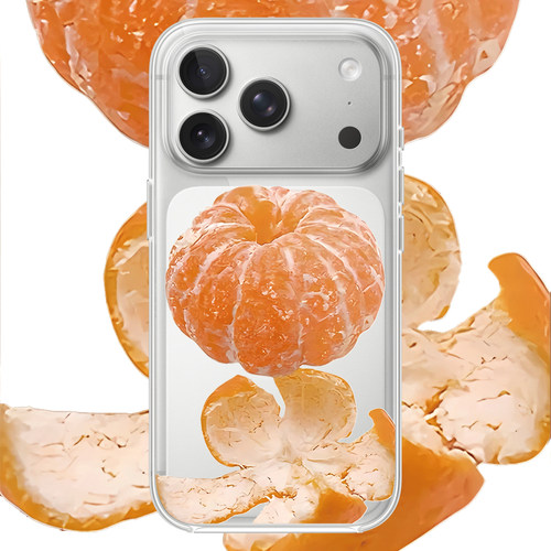 橘子适用于iPhone17PROMAX搞怪设计16PROMAX个性苹果透明手机壳15全包14创意13简约适用小米17PROMAX华为OPPO