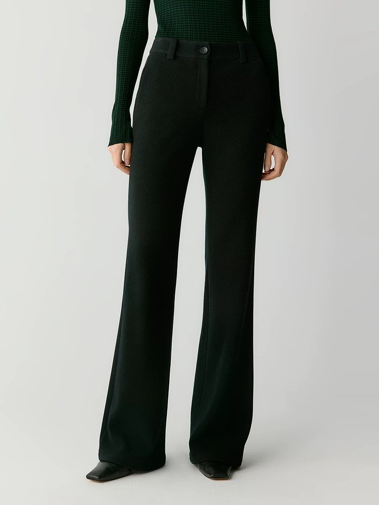 小禾同源 羊毛灯芯绒针织微喇裤