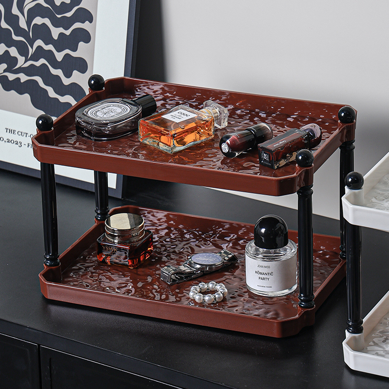 杯子置物架双层中古风收纳架