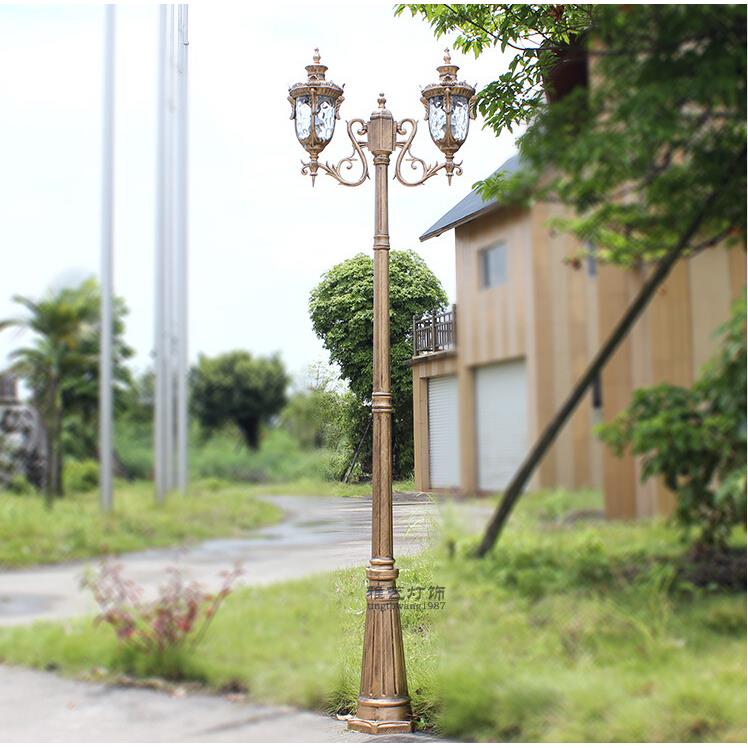 欧式庭院景观灯灯笼小区别墅草坪灯花园户外路灯防水led立柱灯