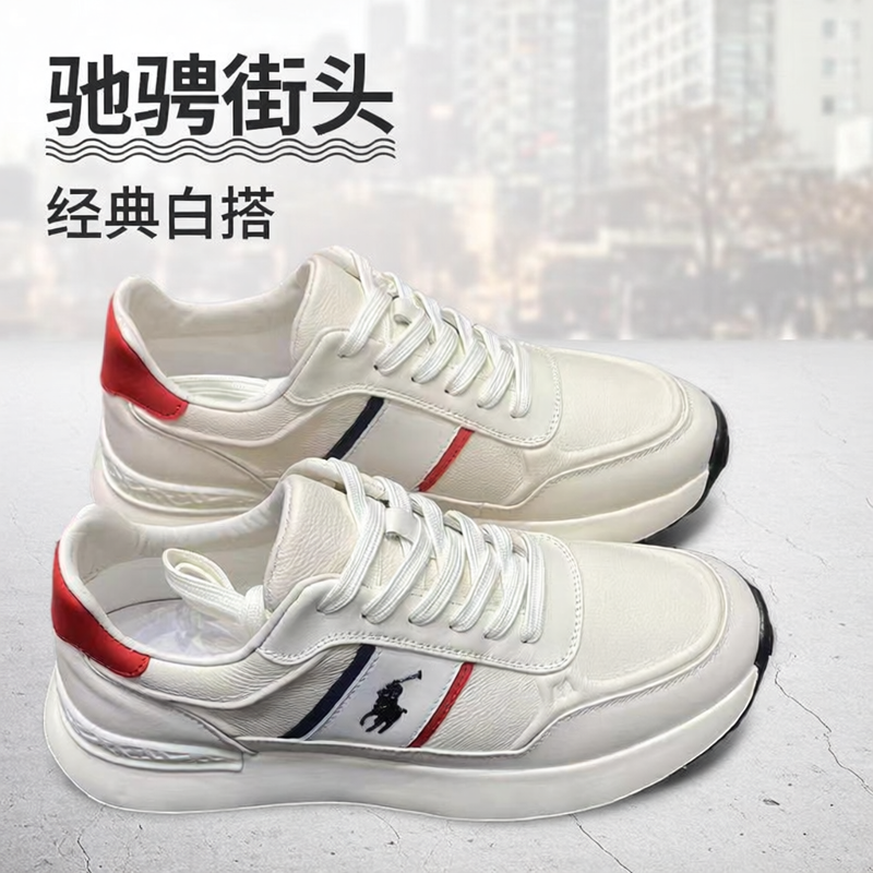 Y3KLZ休闲运动鞋男鞋阿甘鞋2026新款真皮四季小白鞋底轻防滑耐磨
