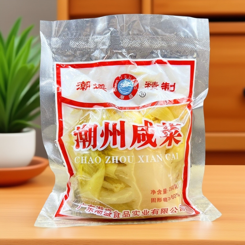 潮盛潮州咸菜250g袋装香脆开胃即食酸咸菜煮汤配粥炒猪肚配菜精选