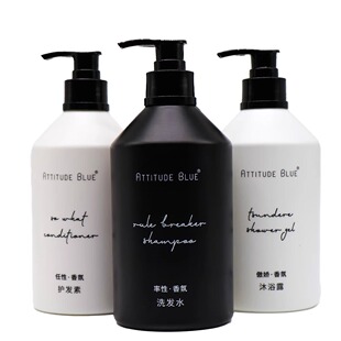 ATTITUDE BLUE维也纳酒店洗发水护发素骄傲香氛沐浴露洗手液檀香