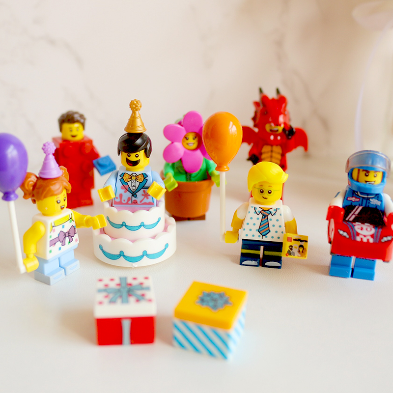 乐人仔儿童积木相框抽抽品高场景