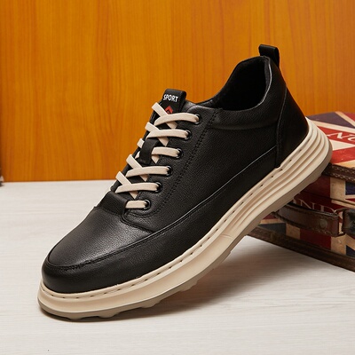 加厚轻底上线男士休闲鞋2025秋季新款绑带舒适保暖男皮鞋厂家