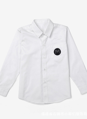 石狮市少先队服校服衬衫白色长袖小学生春秋季白衬衣初班服