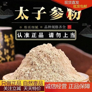 太子参粉中药材正品超细太子叁孩儿参娃娃参儿童煲汤健脾有麦冬粉
