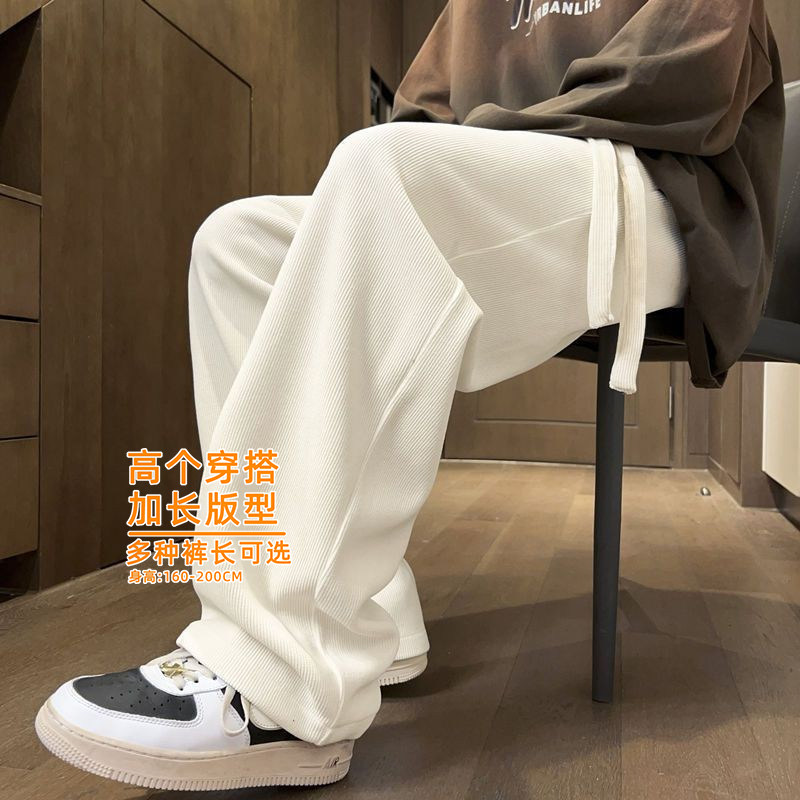 加长款秋冬季美式高街灯芯绒裤子