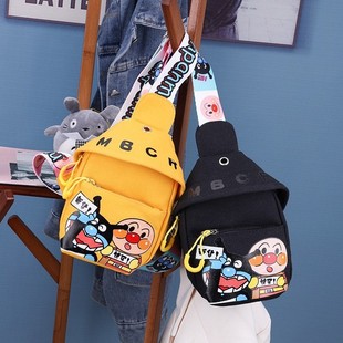 胸包女ins学生可爱帆布涂鸦小包斜挎女包日系2020嘻哈网红蹦迪包