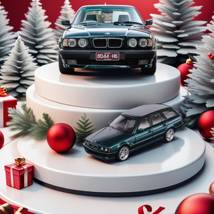 Mortal 1:64 BMW宝马5系E34瓦罐TOURING仿真合金车模型玩具收藏