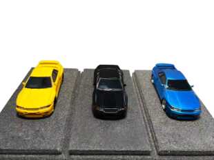 鬼虎 1/64 nissan Widebody R32 限量版树脂汽车模型三色
