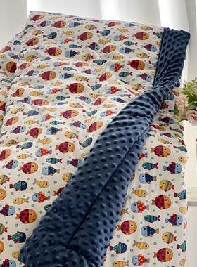 正面纯棉反面豆豆绒被四季暖气房可水洗大豆蛋白15床上春秋被单人