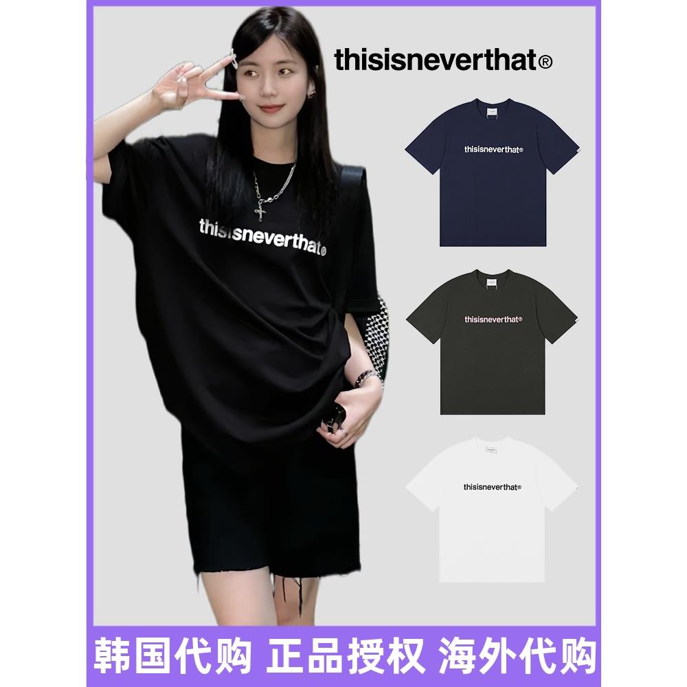 韩国正品潮牌thisisneverthat短袖女夏季印花纯棉男圆领情侣t恤