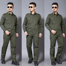 男长袖 耐磨劳保服电焊服机修汽修维修工装 薄款 纯棉夏季 工作服套装
