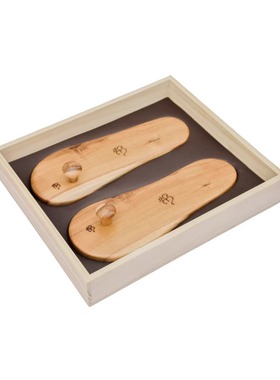 印度国际直邮Ashram Wood Paduka修道院大师智慧凉鞋8英寸和6英寸