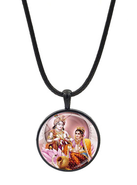 印度克里希那Radha Krishna拉妲奎师那吊坠项链护身符