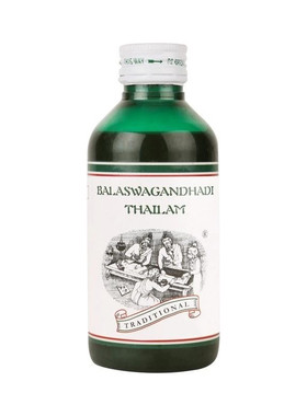印度阿育吠陀Balaswagandhadi肌肉力量身体瑜伽按摩油200ml