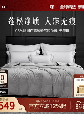 MINE/寐法国进口95白鹅绒被四季通用被子被芯羽绒被送礼 无痕Ⅲ
