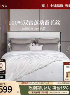 MINE/寐100%桑蚕丝提花蚕丝被子母被二合一四季秋冬被子送礼 瞭Ⅱ